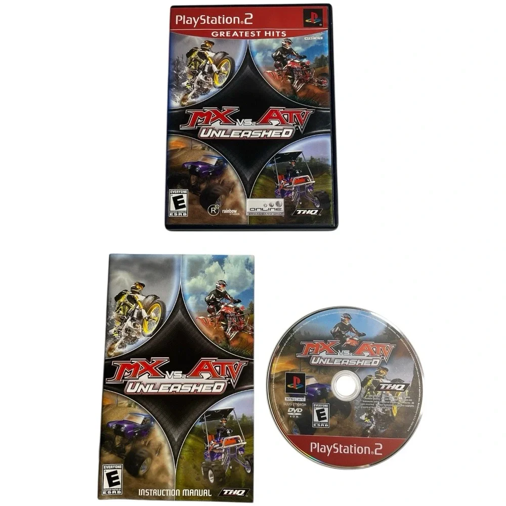 ATV Offroad Fury 2 MX Vs ATV PS2 PlayStation 2 Video Game Bundle Lot of 2